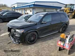 2023 Mercedes-Benz GLS 63 AMG with VIN 4JGFF8KE6PB015970, listed as a Copart auction lot 55164205 with 47,150 mi miles and Salvage title. Bid and sale history available at DreamBid. Image 1.
