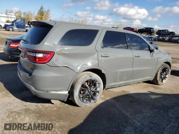 2021 Dodge Durango R/T with VIN 1C4SDJCT9MC739929, listed as a Copart auction lot 86997685 with Not provided miles and Clean title. Bid and sale history available at DreamBid. Image 3.