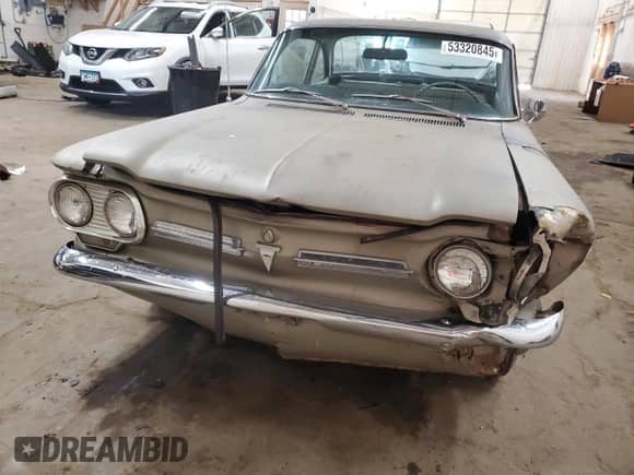 1962 Chevrolet Corvair z VIN 20927W154786, wystawiony jako Copart lot #53320845 z przebiegiem 56 229 mil mil oraz Szkoda całkowita • Salvage title. Historia ofert i sprzedaży dostępna na DreamBid. Obrazek 5.