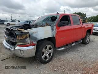 2017 Chevrolet Silverado 1500 LT with VIN 3GCPCREC9HG357391, listed as a Copart auction lot 60641855 with Not provided miles and Salvage title. Bid and sale history available at DreamBid. Image 1.