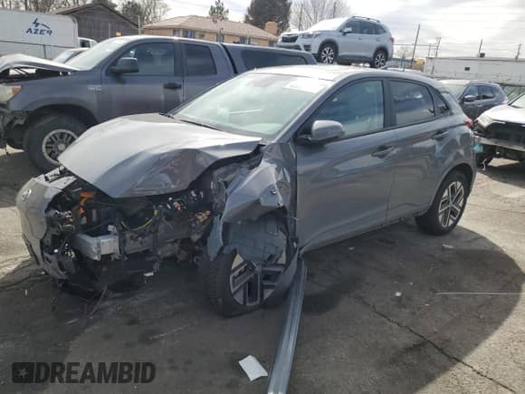 2023 Hyundai Kona Limited с VIN KM8K53AG8PU164991, выставлен на аукционе Copart как лот 48559535 с пробегом 42 784 миль миль и Списание • Salvage title. История ставок и продаж доступна на DreamBid. Изображение 1.