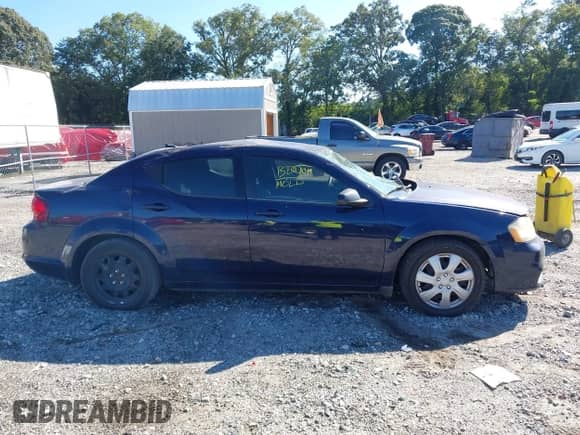 2013 Dodge Avenger SE with VIN 1C3CDZAB4DN638531, listed as a IAAI auction lot 43091142 with 167,701 mi miles and . Bid and sale history available at DreamBid. Image 13.