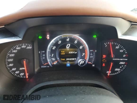 2019 Chevrolet Corvette 3LT с VIN 1G1YF2D70K5103549, выставлен на аукционе Copart как лот 71761584 с пробегом 25 841 миль миль и Списание • Salvage title. История ставок и продаж доступна на DreamBid. Изображение 9.