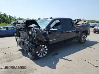 2024 Chevrolet Silverado 2500HD Custom с VIN 2GC4YME76R1129465, выставлен на аукционе Copart как лот 66596175 с пробегом Не указан миль и Списание • Salvage title. История ставок и продаж доступна на DreamBid. Изображение 1.