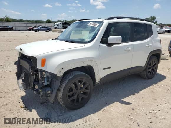 2017 Jeep Renegade Latitude with VIN ZACCJBBB6HPE71953, listed as a Copart auction lot 62643895 with 176,263 mi miles and Salvage title. Bid and sale history available at DreamBid. Image 1.
