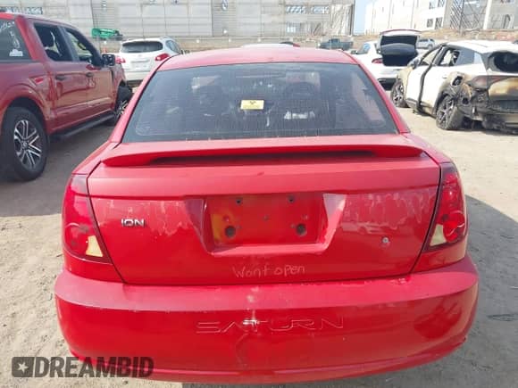 2004 Saturn ION ION 2 with VIN 1G8AN12F84Z127121, listed as a IAAI auction lot 42493502 with Not provided miles and . Bid and sale history available at DreamBid. Image 16.