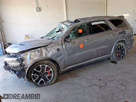 2021 Dodge Durango SRT Hellcat with VIN 1C4SDJH93MC801225, listed as a Copart auction lot 65273035 with 68,162 mi miles and Salvage title. Bid and sale history available at DreamBid. Image 1.
