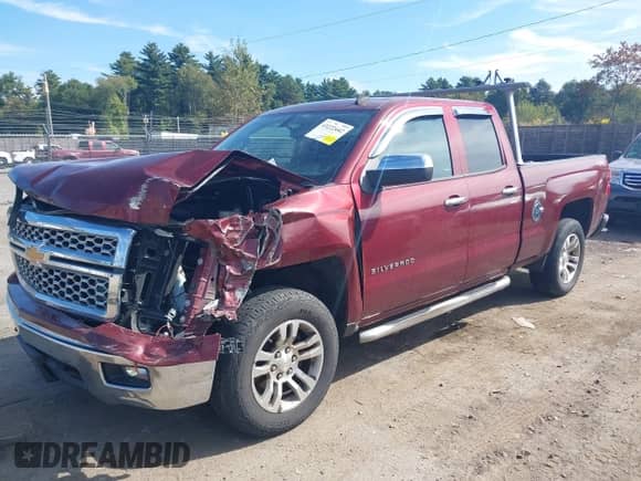 2014 Chevrolet Silverado 1500 LT with VIN 1GCVKREC5EZ235455, listed as a IAAI auction lot 43222442 with Not provided miles and . Bid and sale history available at DreamBid. Image 2.