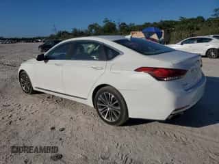2015 Hyundai Genesis 3.8L with VIN KMHGN4JE6FU014001, listed as a Copart auction lot 85002245 with 102,701 mi miles and Salvage title. Bid and sale history available at DreamBid. Image 2.