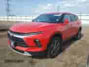 2024 Chevrolet Blazer LT with VIN 3GNKBHR40RS194209, listed as a Copart auction lot 67787275 with 36,973 mi miles and Salvage title. Bid and sale history available at DreamBid. Image 1.