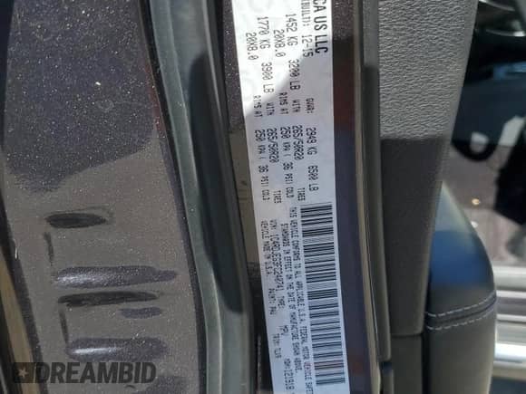 2015 Dodge Durango Citadel with VIN 1C4RDJEG3FC240741, listed as a Copart auction lot 71081895 with Not provided miles and Salvage title. Bid and sale history available at DreamBid. Image 12.