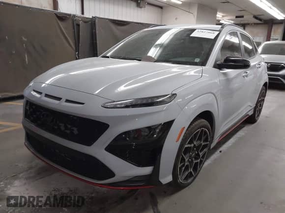 2023 Hyundai Kona with VIN KM8KH3AC9PU009337, listed as a IAAI auction lot 42827068 with 40,513 mi miles and . Bid and sale history available at DreamBid. Image 2.