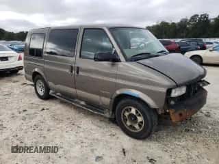 2001 Chevrolet Astro Cargo YF7 Upfitter with VIN 1GBDM19W61B157562, listed as a Copart auction lot 42945935 with 271,206 mi miles and Salvage title. Bid and sale history available at DreamBid. Image 4.