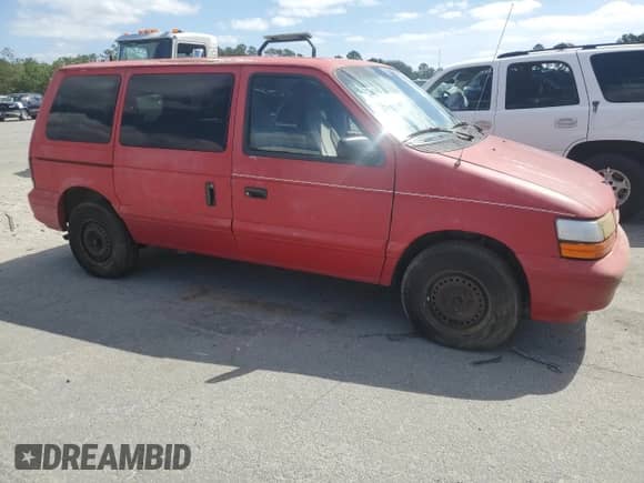 1995 Dodge Caravan with VIN 2B4GH45R0SR316476, listed as a Copart auction lot 54975595 with 282,544 mi miles and Clean title. Bid and sale history available at DreamBid. Image 4.