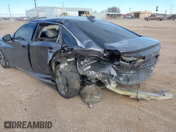 2020 Honda Accord EX-L with VIN 1HGCV1F54LA057566, listed as a IAAI auction lot 41213040 with 90,219 mi miles and . Bid and sale history available at DreamBid. Image 6.