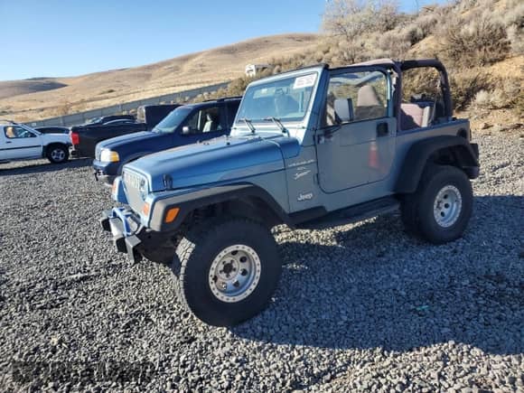 1999 Jeep Wrangler Sport with VIN 1J4FY19S1XP455674, listed as a Copart auction lot 86821605 with 218,356 mi miles and Clean title. Bid and sale history available at DreamBid. Image 1.