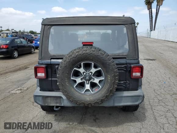 2021 Jeep Wrangler Sport with VIN 1C4GJXAG1MW637028, listed as a Copart auction lot 54346475 with 80,675 mi miles and Salvage title. Bid and sale history available at DreamBid. Image 6.