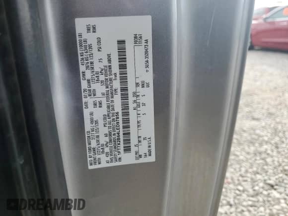 2020 Ford F-250 XL с VIN 1FT7X2B64LED97856, выставлен на аукционе Copart как лот 80491275 с пробегом 73 168 миль миль и Списание • Salvage title. История ставок и продаж доступна на DreamBid. Изображение 12.