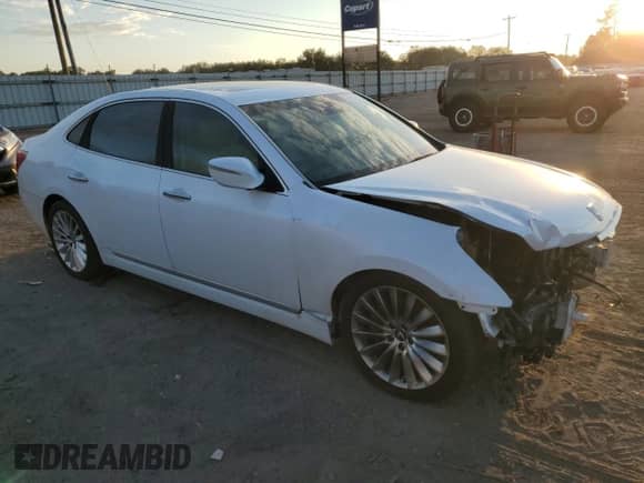 2014 Hyundai Equus Ultimate with VIN KMHGH4JHXEU090109, listed as a Copart auction lot 72704744 with 148,493 mi miles and Salvage title. Bid and sale history available at DreamBid. Image 4.