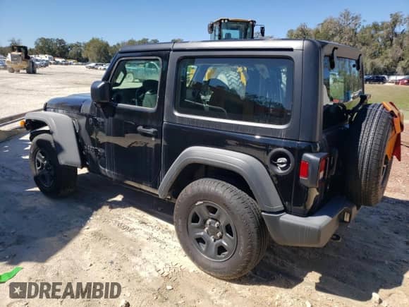 2024 Jeep Wrangler Sport S с VIN 1C4PJXAN3RW366785, выставлен на аукционе Copart как лот 87094754 с пробегом 3 109 миль миль и Списание • Salvage title. История ставок и продаж доступна на DreamBid. Изображение 2.