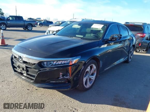 2018 Honda Accord EX-L z VIN 1HGCV2F65JA032218, wystawiony jako IAAI lot #41324097 z przebiegiem 96 388 mil mil oraz . Historia ofert i sprzedaży dostępna na DreamBid. Obrazek 2.