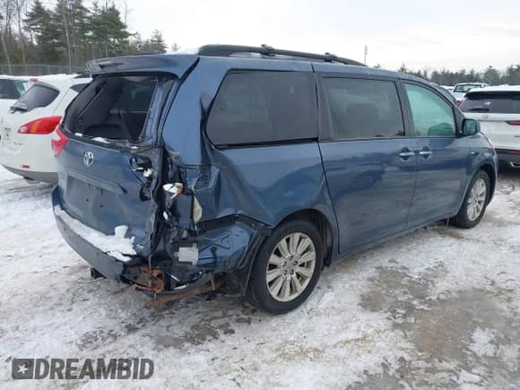2017 Toyota Sienna XLE with VIN 5TDDZ3DC9HS159153, listed as a IAAI auction lot 41350390 with 110,715 mi miles and . Bid and sale history available at DreamBid. Image 4.