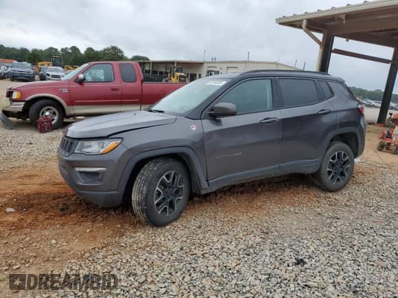 2020 Jeep Compass Trailhawk with VIN 3C4NJDDB7LT163175, listed as a Copart auction lot 68119685 with Not provided miles and Salvage title. Bid and sale history available at DreamBid. Image 1.