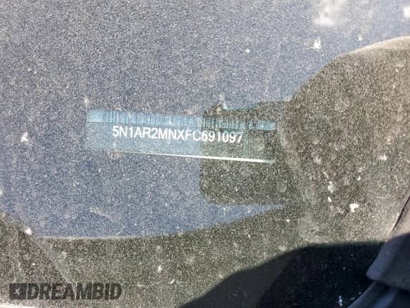 2015 Nissan Pathfinder S z VIN 5N1AR2MNXFC691097, wystawiony jako Copart lot #65713035 z przebiegiem 140 769 mil mil oraz Szkoda całkowita • Salvage title. Historia ofert i sprzedaży dostępna na DreamBid. Obrazek 13.