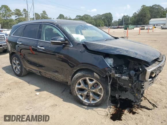 2019 Kia Sorento SX with VIN 5XYPK4A59KG462841, listed as a Copart auction lot 80490035 with 47,832 mi miles and Salvage title. Bid and sale history available at DreamBid. Image 4.
