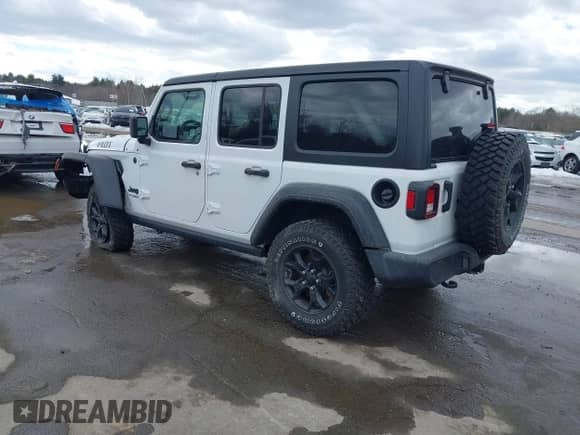 2022 Jeep Wrangler Unlimited Sport S с VIN 1C4HJXDG3NW155467, выставлен на аукционе IAAI как лот 41638650 с пробегом 22 698 миль миль и . История ставок и продаж доступна на DreamBid. Изображение 3.