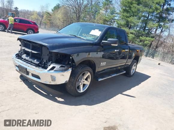 2018 Ram 1500 Big Horn with VIN 1C6RR7GG6JS238098, listed as a IAAI auction lot 42010444 with 93,450 mi miles and . Bid and sale history available at DreamBid. Image 2.