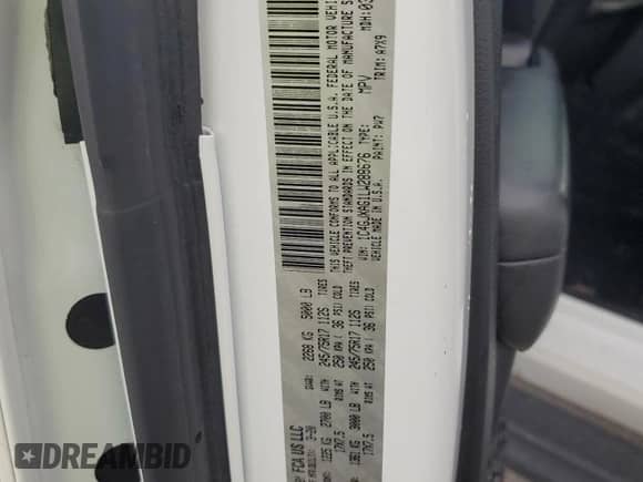 2020 Jeep Wrangler Sport S with VIN 1C4GJXAG1LW288676, listed as a Copart auction lot 65204585 with 41,864 mi miles and Non repairable. Bid and sale history available at DreamBid. Image 13.