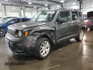 2017 Jeep Renegade Latitude with VIN ZACCJBBB5HPG65809, listed as a Copart auction lot 80284145 with 160,512 mi miles and Salvage title. Bid and sale history available at DreamBid. Image 1.