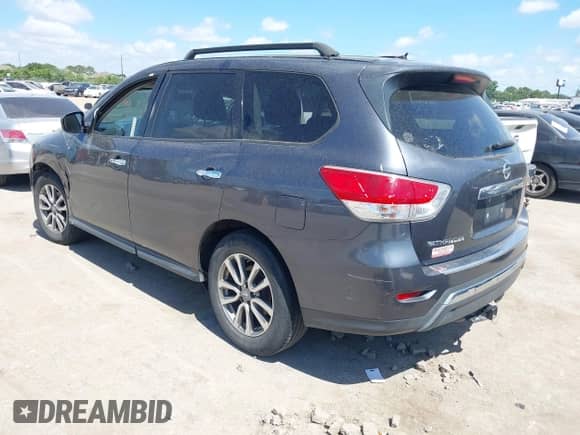 2014 Nissan Pathfinder S with VIN 5N1AR2MN3EC664158, listed as a IAAI auction lot 42239865 with 163,542 mi miles and . Bid and sale history available at DreamBid. Image 3.