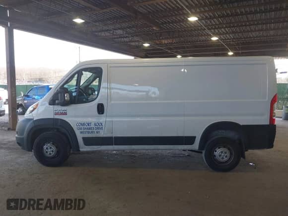 2021 Ram ProMaster Cargo with VIN 3C6LRVAG9ME521265, listed as a IAAI auction lot 41742552 with 47,020 mi miles and . Bid and sale history available at DreamBid. Image 14.