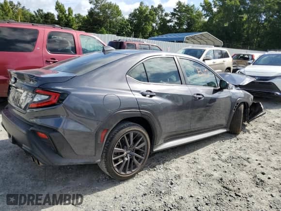 2023 Subaru WRX Premium with VIN JF1VBAF6XP9808448, listed as a Copart auction lot 68653935 with Not provided miles and Non repairable. Bid and sale history available at DreamBid. Image 3.