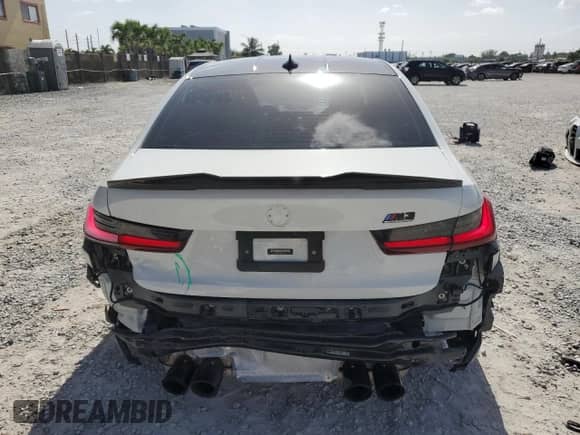 2022 BMW M3 Competition xDrive z VIN WBS43AY08NFL64831, wystawiony jako Copart lot #66165945 z przebiegiem 25 712 mil mil oraz Szkoda całkowita • Salvage title. Historia ofert i sprzedaży dostępna na DreamBid. Obrazek 6.