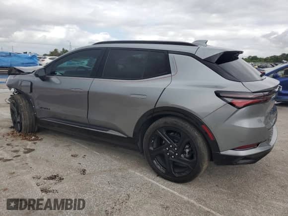 2024 Chevrolet Equinox EV RS z VIN 3GN7DNRP9RS236322, wystawiony jako Copart lot #85642825 z przebiegiem 20 081 mil mil oraz Szkoda całkowita • Salvage title. Historia ofert i sprzedaży dostępna na DreamBid. Obrazek 2.