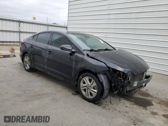 2020 Hyundai Elantra Value Edition with VIN KMHD84LF7LU951886, listed as a Copart auction lot 80287205 with 51,237 mi miles and Salvage title. Bid and sale history available at DreamBid. Image 4.