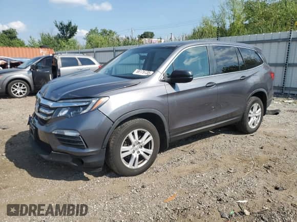 2016 Honda Pilot LX z VIN 5FNYF6H15GB042872, wystawiony jako Copart lot #68179735 z przebiegiem 113 708 mil mil oraz Szkoda całkowita • Salvage title. Historia ofert i sprzedaży dostępna na DreamBid. Obrazek 1.