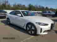 2022 BMW i4 eDrive40 with VIN WBY73AW07NFM84514, listed as a Copart auction lot 70531075 with 7,296 mi miles and Salvage title. Bid and sale history available at DreamBid. Image 4.