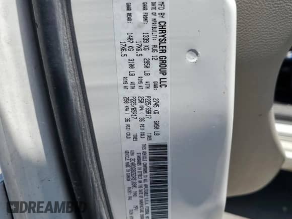 2013 Dodge Grand Caravan American Value with VIN 2C4RDGBG5DR516901, listed as a Copart auction lot 63338975 with 230,644 mi miles and Clean title. Bid and sale history available at DreamBid. Image 13.