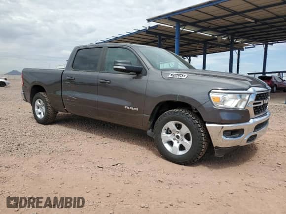 2022 Ram 1500 Big Horn z VIN 1C6SRFMT4NN222435, wystawiony jako Copart lot #69135465 z przebiegiem 69 914 mil mil oraz Nie do naprawy • Non repairable. Historia ofert i sprzedaży dostępna na DreamBid. Obrazek 4.