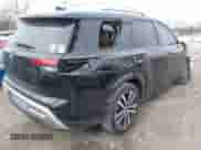 2023 Nissan Pathfinder Platinum with VIN 5N1DR3DG6PC257054, listed as a IAAI auction lot 41565552 with 9,952 mi miles and . Bid and sale history available at DreamBid. Image 4.