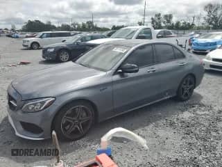 2017 Mercedes-Benz C 43 AMG с VIN 55SWF6EBXHU196949, выставлен на аукционе Copart как лот 80119765 с пробегом Не указан миль и Списание • Salvage title. История ставок и продаж доступна на DreamBid. Изображение 1.