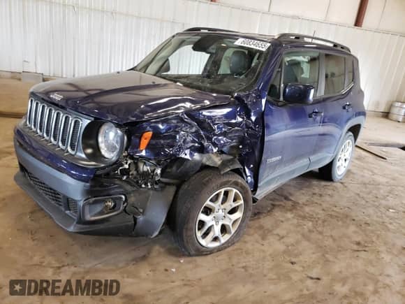 2018 Jeep Renegade Latitude с VIN ZACCJBBB9JPJ38987, выставлен на аукционе Copart как лот 60834655 с пробегом 139 045 миль миль и Чистый • Clean title. История ставок и продаж доступна на DreamBid. Изображение 1.