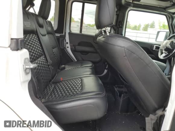 2021 Jeep Wrangler Unlimited Sahara with VIN 1C4HJXEG6MW743330, listed as a Copart auction lot 58504505 with 48,067 mi miles and Salvage title. Bid and sale history available at DreamBid. Image 11.