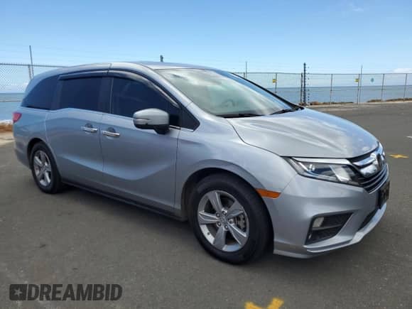 2019 Honda Odyssey EX-L with VIN 5FNRL6H77KB117842, listed as a Copart auction lot 68346585 with 60,530 mi miles and Clean title. Bid and sale history available at DreamBid. Image 4.