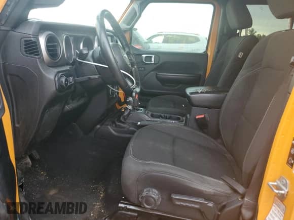 2021 Jeep Wrangler Unlimited Sport with VIN 1C4HJXDN2MW679769, listed as a Copart auction lot 62221795 with 136,200 mi miles and Salvage title. Bid and sale history available at DreamBid. Image 7.