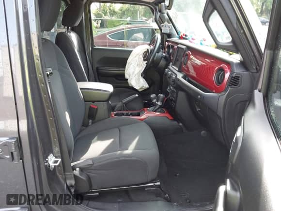 2021 Jeep Wrangler Unlimited Willys with VIN 1C4HJXDG2MW646904, listed as a IAAI auction lot 42267506 with 55,530 mi miles and . Bid and sale history available at DreamBid. Image 5.